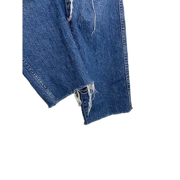 Good American Good Curve Straight Leg Distressed Jeans-sz 26 - Picture 6 of 11